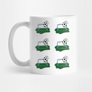 Football Goal Pattern Mug